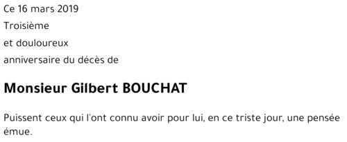 Gilbert BOUCHAT