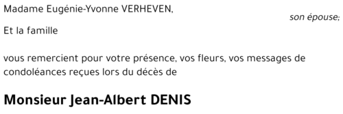Jean-Albert DENIS