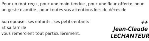 Jean-Claude LECHANTEUR