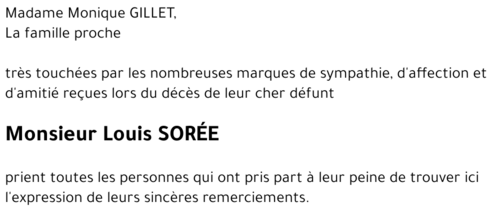 Louis SORÉE