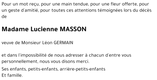 Lucienne MASSON 