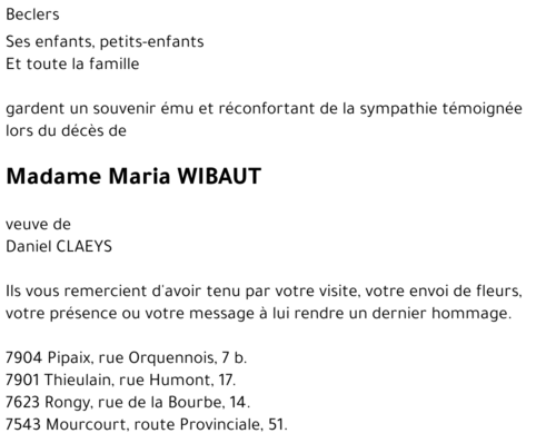 Maria WIBAUT