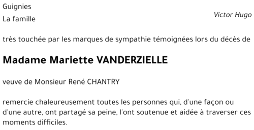 Mariette VANDERZIELLE