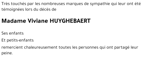 Viviane HUYGHEBAERT