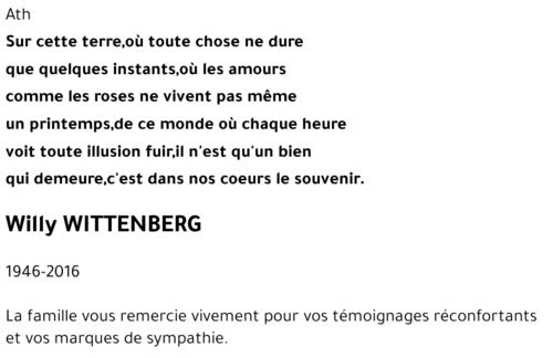 Willy WITTENBERG