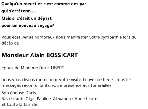 Alain BOSSICART