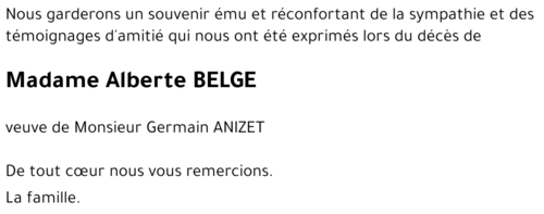 Alberte BELGE