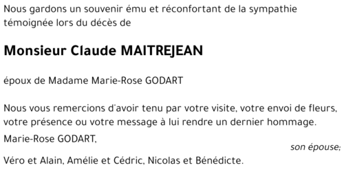 Claude MAITREJEAN