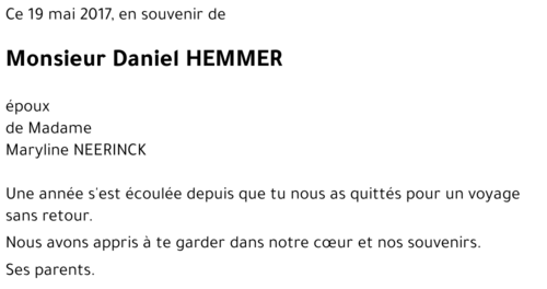 Daniel HEMMER