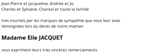 Elie JACQUET