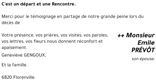 Emile PREVOT