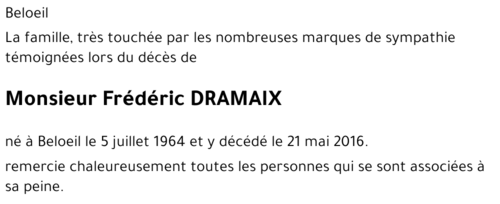 Frédéric DRAMAIX