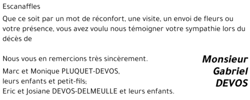 Gabriel DEVOS