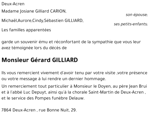 Gérard GILLIARD