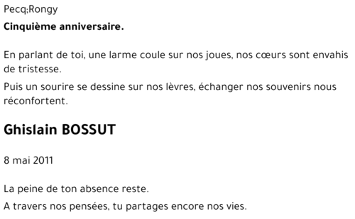 Ghislain BOSSUT