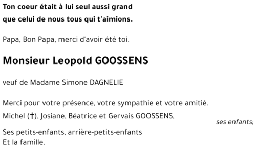 Léopold GOOSSENS