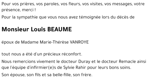 Louis BEAUME