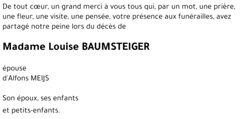 Louise BAUMSTEIGER