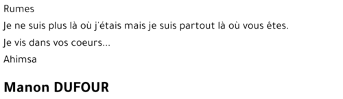 Manon DUFOUR