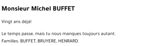 Michel BUFFET