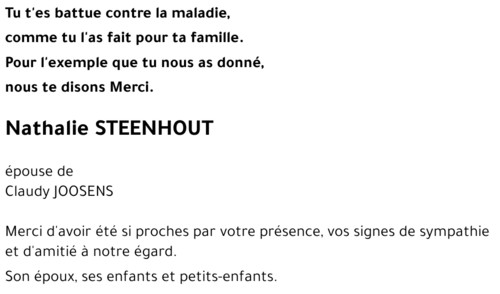 Nathalie STEENHOUT