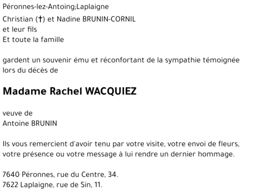 Rachel WACQUIEZ