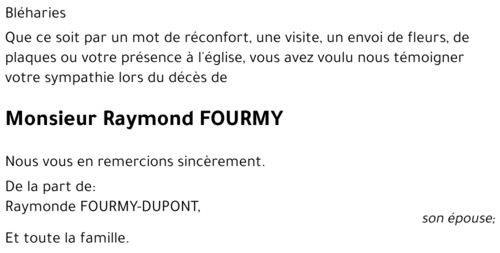 Raymond FOURMY