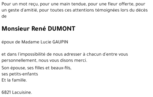 René DUMONT