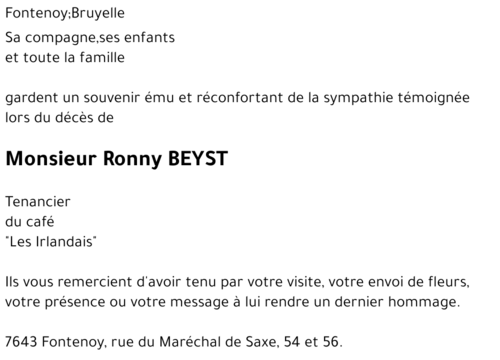 Ronny BEYST