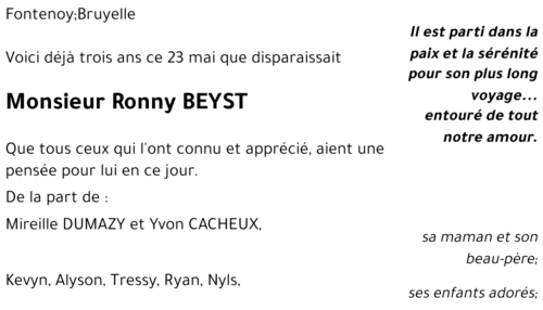 Ronny BEYST