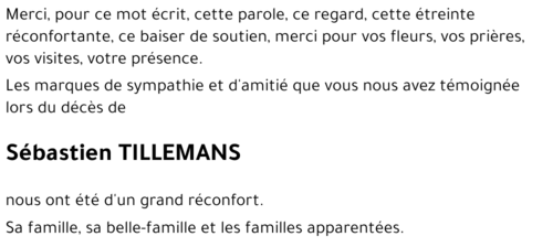 Sébastien TILLEMANS