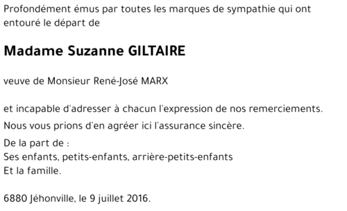 Suzanne GILTAIRE