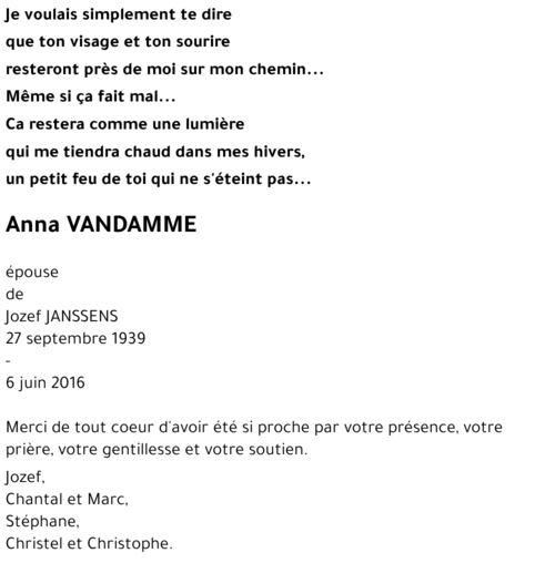 Anna VANDAMME