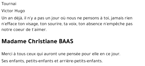 Christiane BAAS