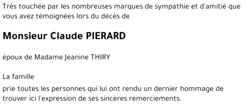 Claude PIERARD