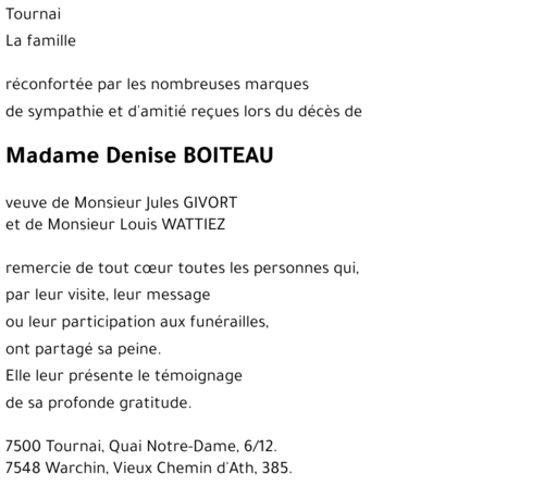 Denise BOITEAU