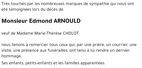 Edmond ARNOULD 