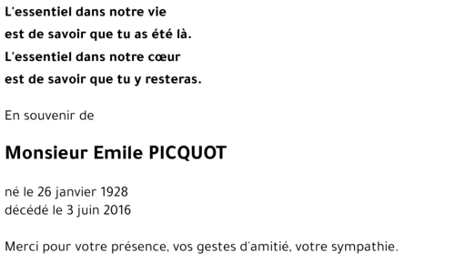 Emile PICQUOT