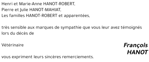 Fraçois HANOT