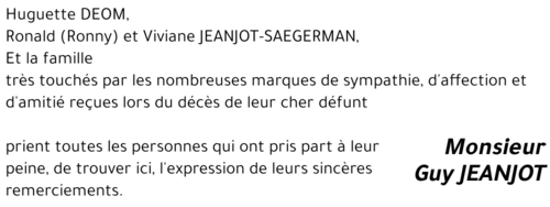Guy JEANJOT