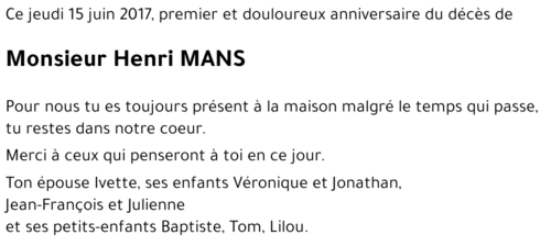 Henri MANS