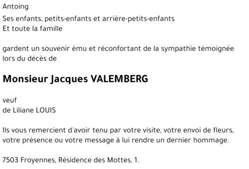 Jacques VALEMBERG