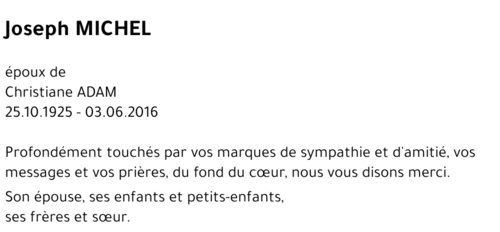 Joseph MICHEL