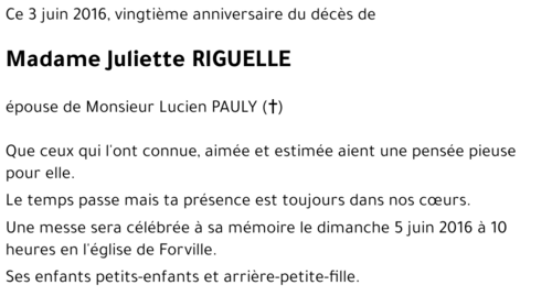 Juliette RIGUELLE