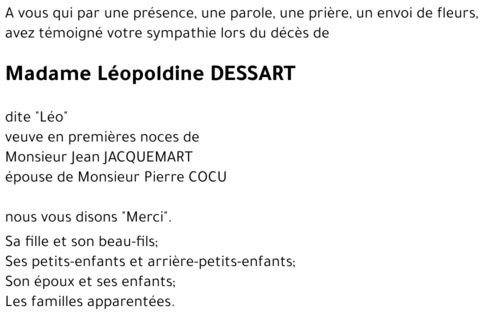 Léopoldine DESSART