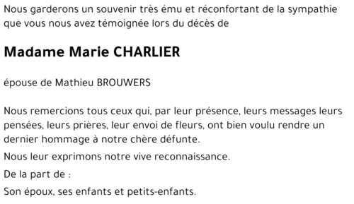 Marie CHARLIER