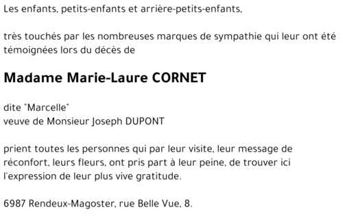 Marie-Laure CORNET