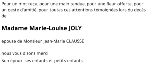 Marie-Louise JOLY 