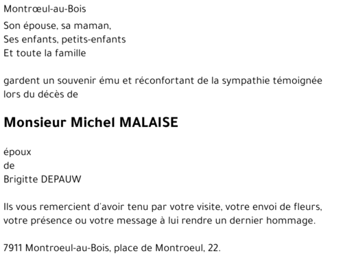 Michel MALAISE
