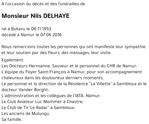 Nils DELHAYE